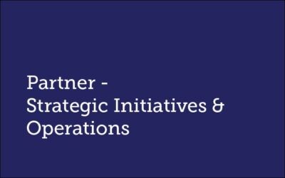 Partner, Strategic Initiatives & Operations  Promise54